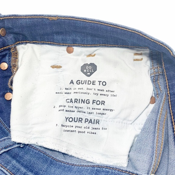 🎁 2/$20 Madewell 10” High Rise Skinny Button Fly Jeans 25 - Picture 12 of 13